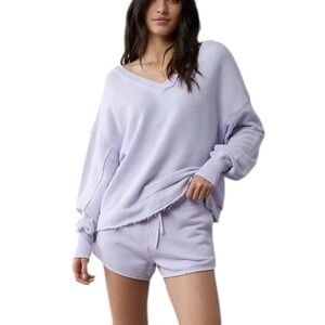 American Eagle Saltwash Double V-Neck Sweatshirt